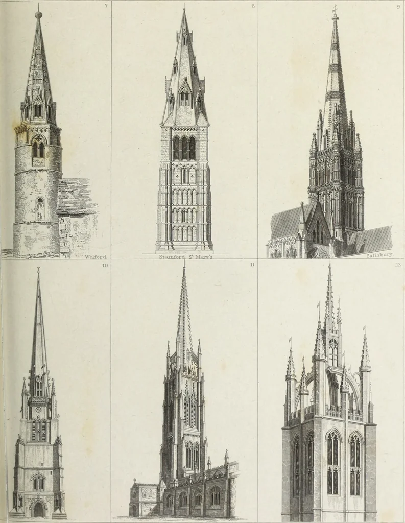 An illustration from The architectural antiquities of Great Britain, represented and illustrated in a series of views, elevations, plans, sections, and details, of various ancient English edifices : with historical and descriptive accounts of each, 1807, leaf 548