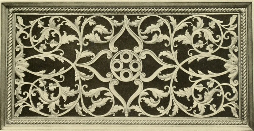 An illustration from Architectural bronze and iron. --, 1913, leaf 16