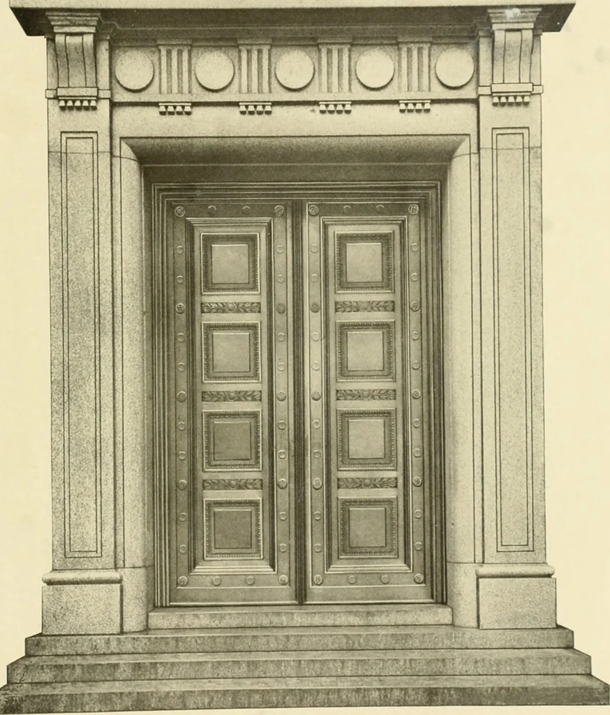 An illustration from Architectural bronze and iron. --, 1913, leaf 36