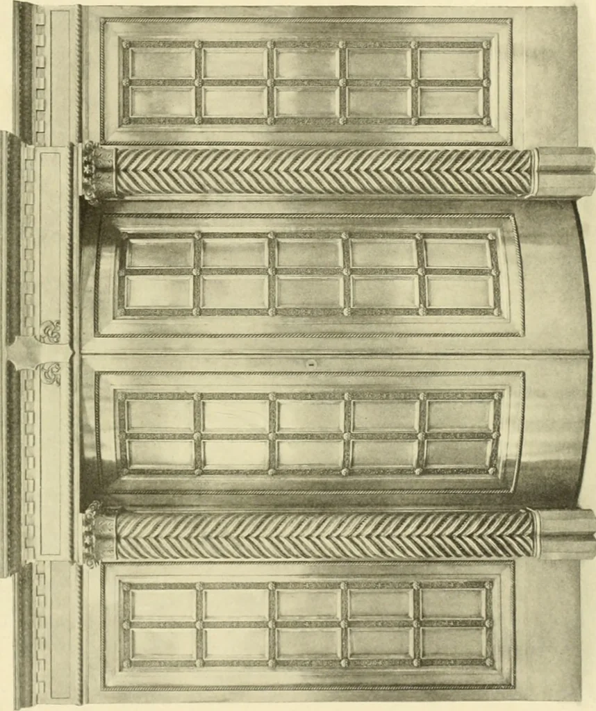 An illustration from Architectural bronze and iron. --, 1913, leaf 38