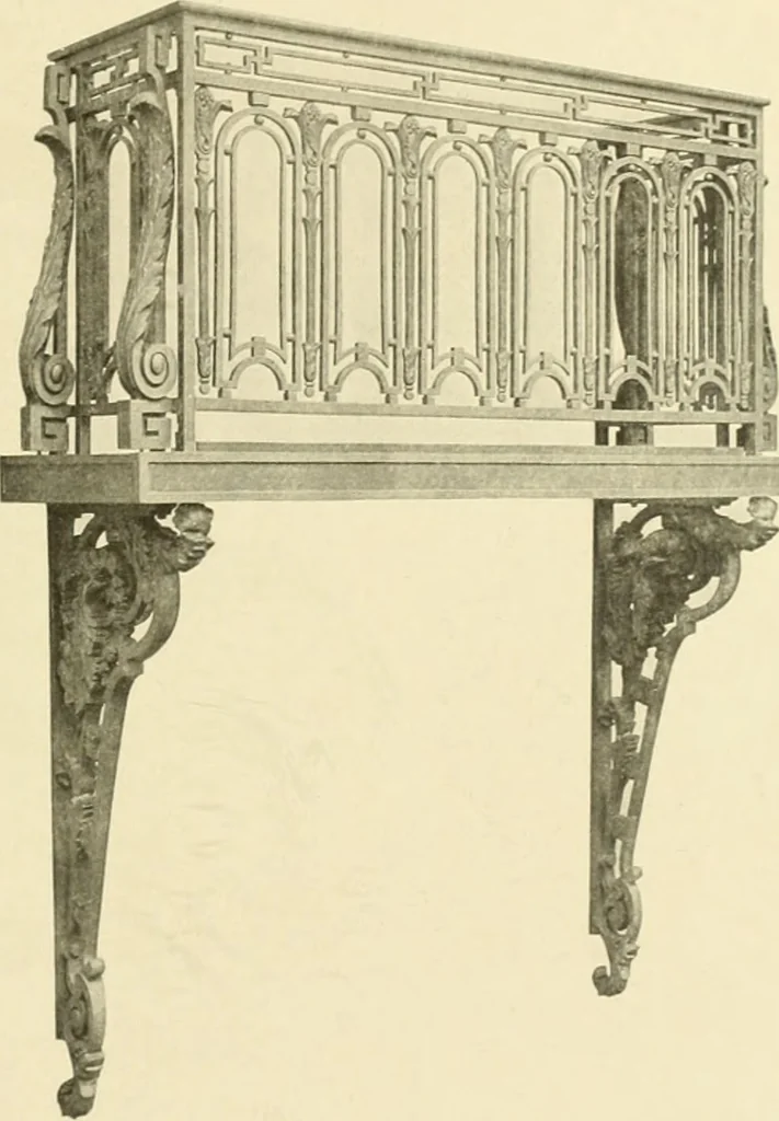 An illustration from Architectural bronze and iron. --, 1913, leaf 40