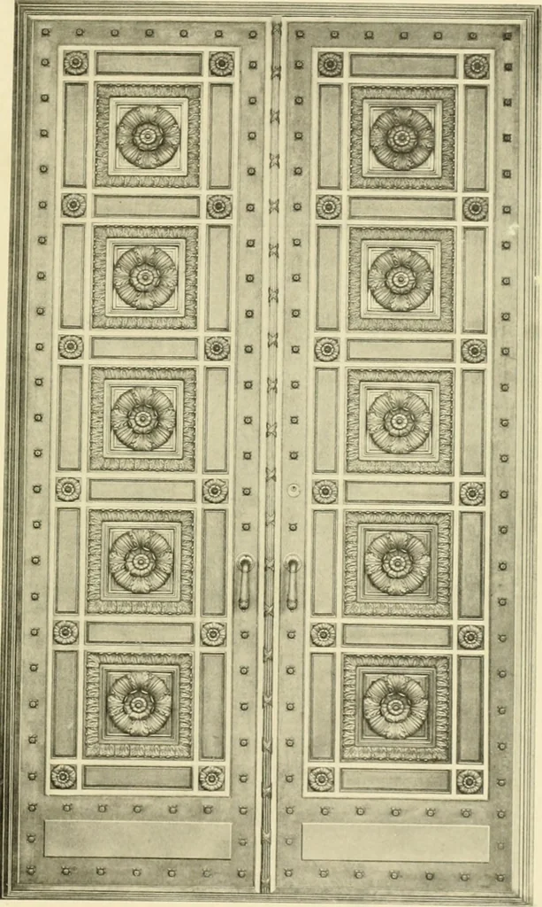 An illustration from Architectural bronze and iron. --, 1913, leaf 42