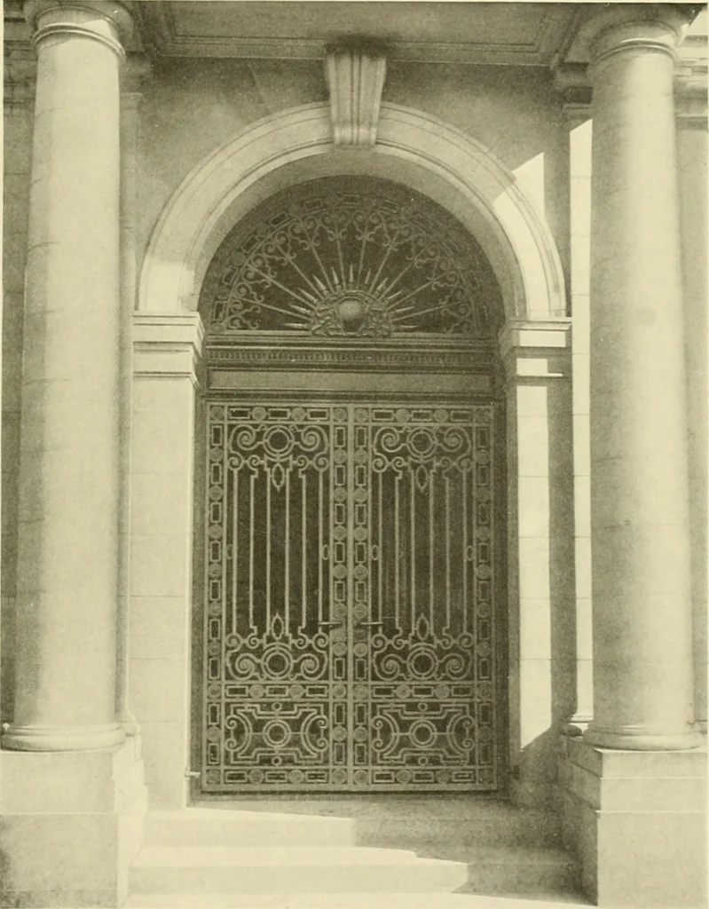 An illustration from Architectural bronze and iron. --, 1913, leaf 50