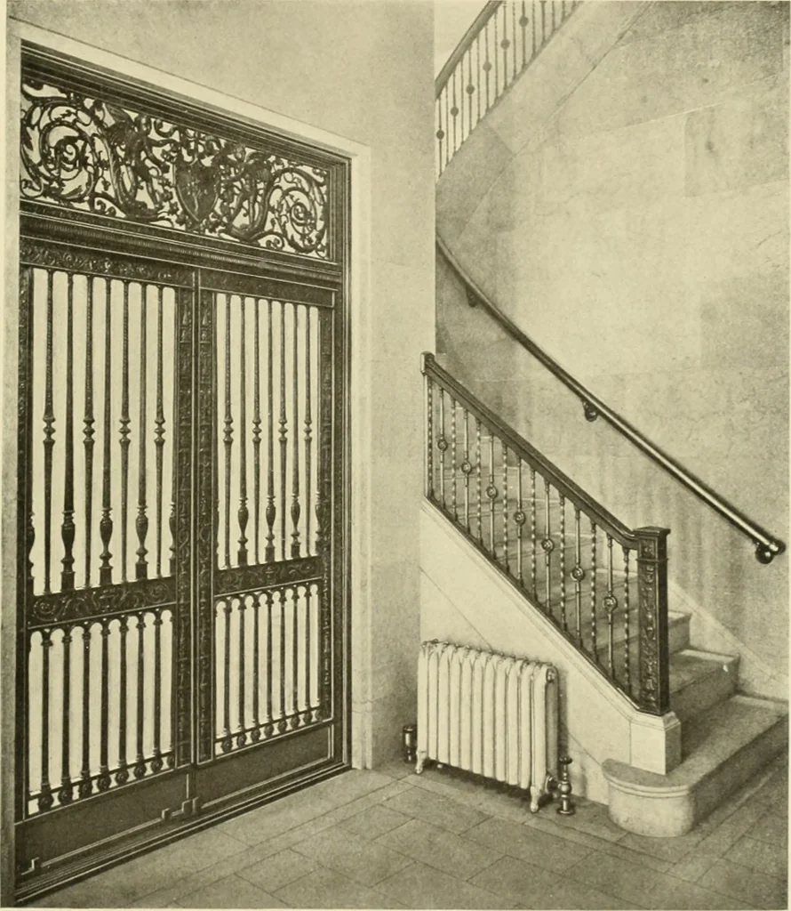 An illustration from Architectural bronze and iron. --, 1913, leaf 52