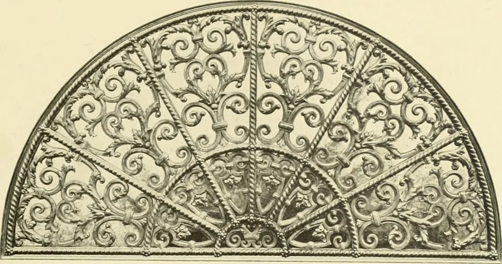 An illustration from Architectural bronze and iron. --, 1913, leaf 54