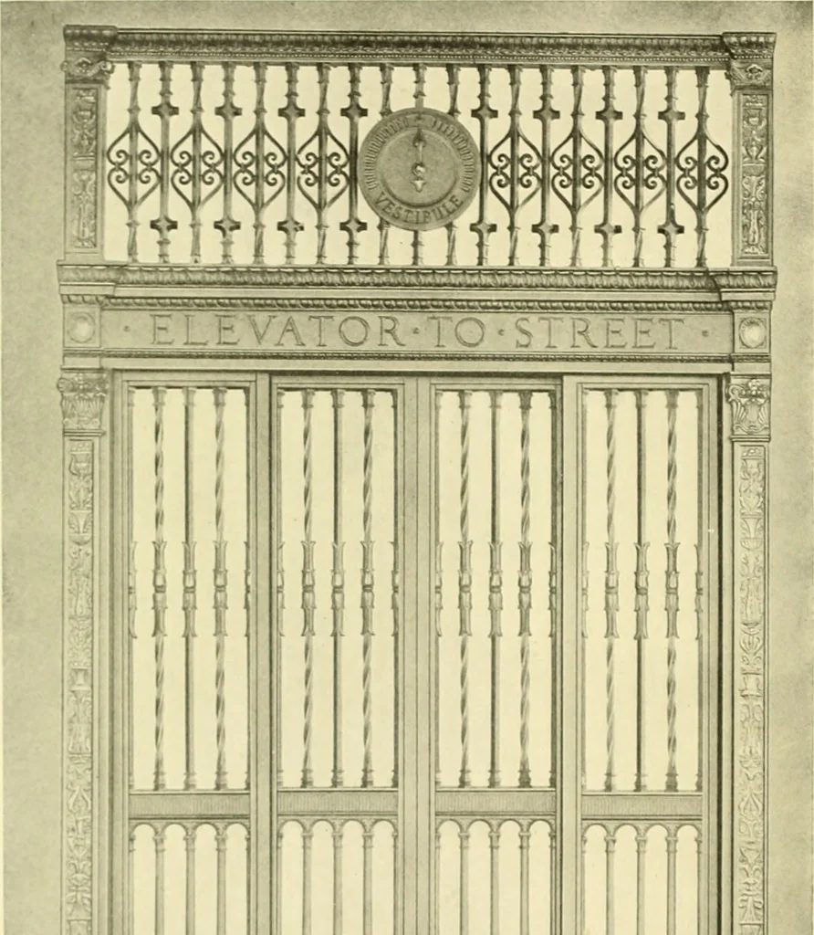 An illustration from Architectural bronze and iron. --, 1913, leaf 59