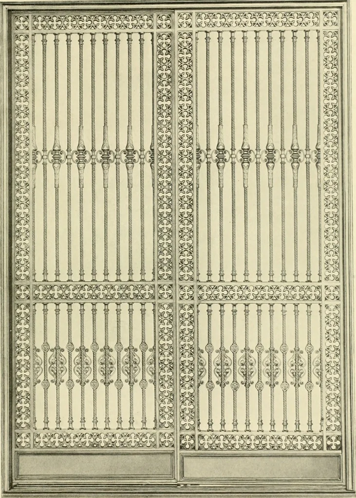 An illustration from Architectural bronze and iron. --, 1913, leaf 60