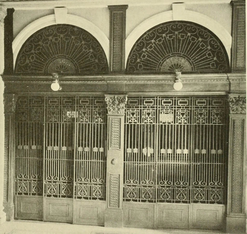 An illustration from Architectural bronze and iron. --, 1913, leaf 62