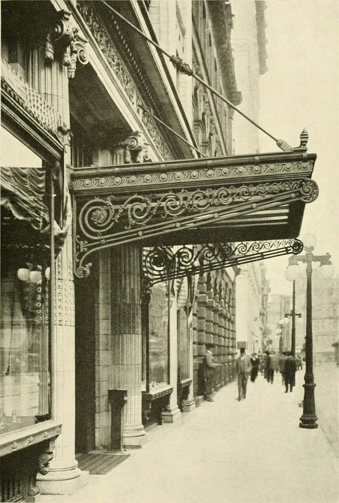 An illustration from Architectural bronze and iron. --, 1913, leaf 70