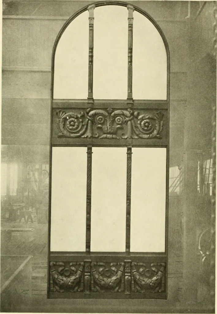 An illustration from Architectural bronze and iron. --, 1913, leaf 75