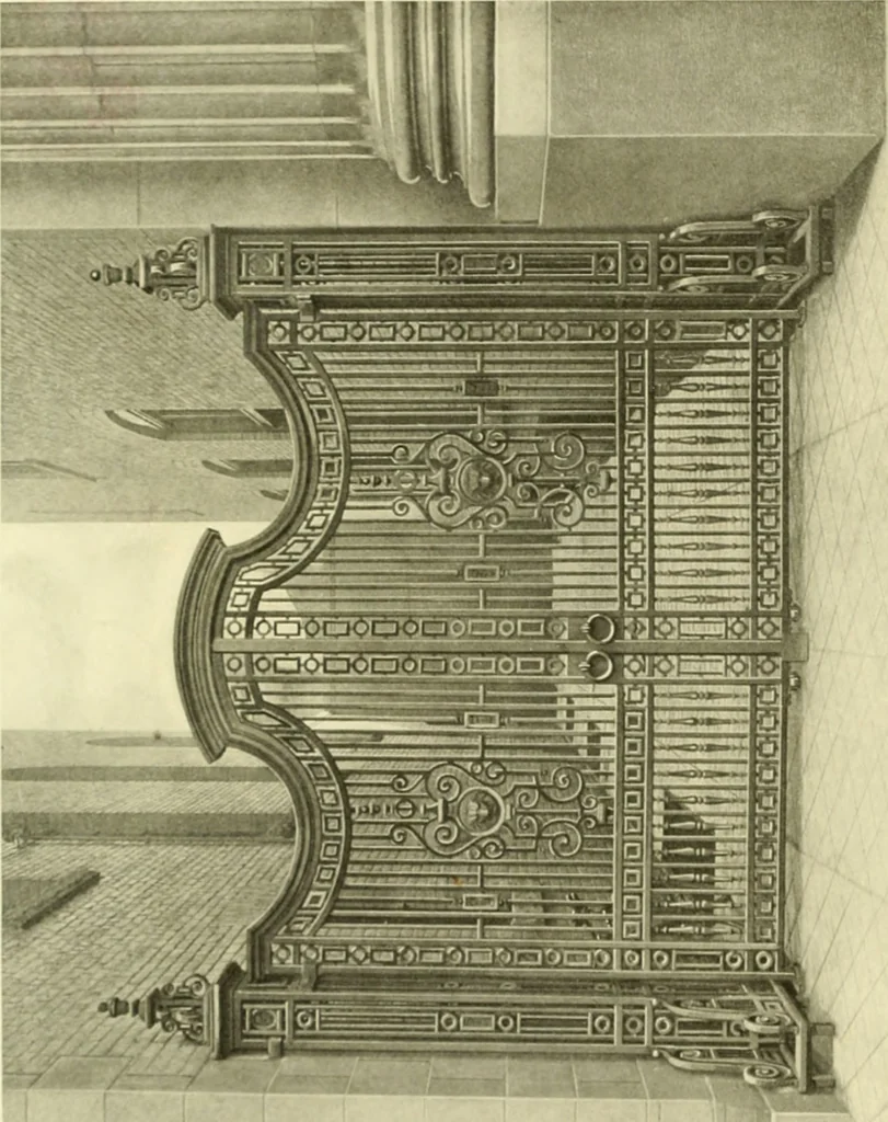 An illustration from Architectural bronze and iron. --, 1913, leaf 77