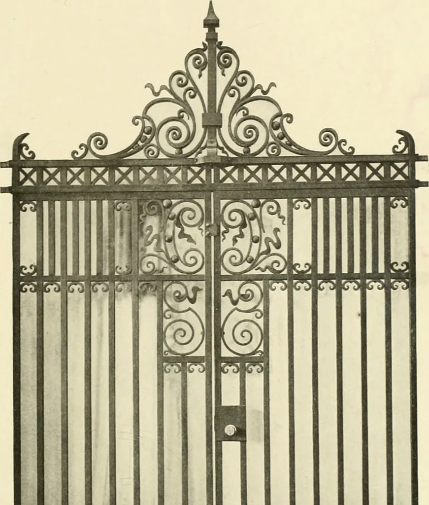 An illustration from Architectural bronze and iron. --, 1913, leaf 82