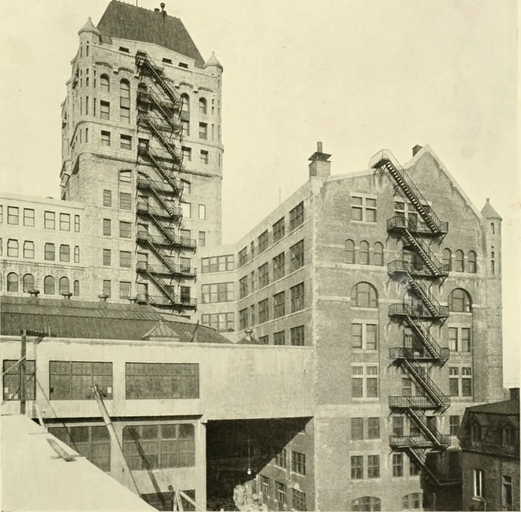 An illustration from Architectural bronze and iron. --, 1913, leaf 84