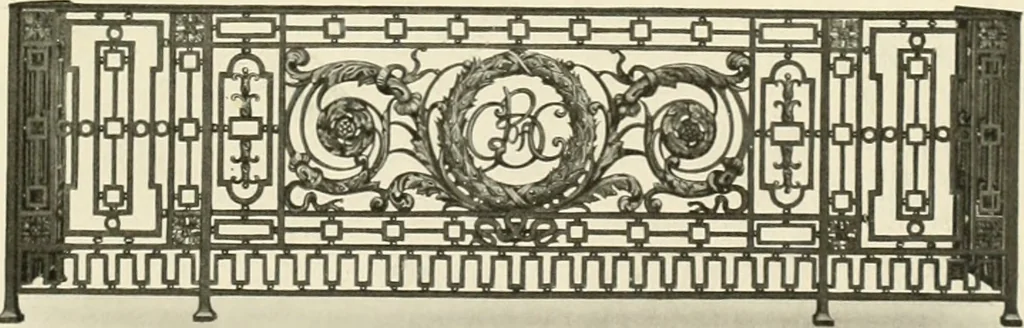 An illustration from Architectural bronze and iron. --, 1913, leaf 88