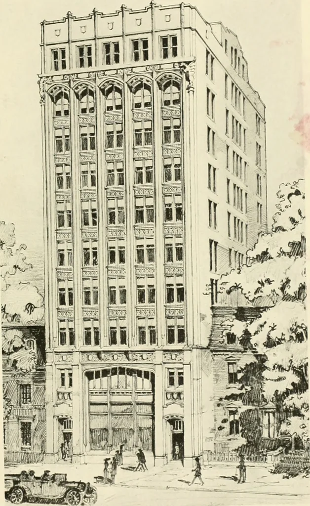 An illustration from Architectural bronze and iron. --, 1913, leaf 96
