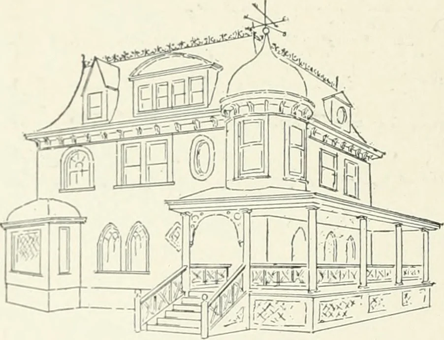 An illustration from Architectural composition : an attempt to order and phrase ideas which hitherto have been only felt by the instinctive taste of designers, 1908, leaf 103