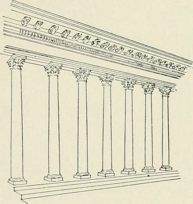 An illustration from Architectural composition : an attempt to order and phrase ideas which hitherto have been only felt by the instinctive taste of designers, 1908, leaf 122