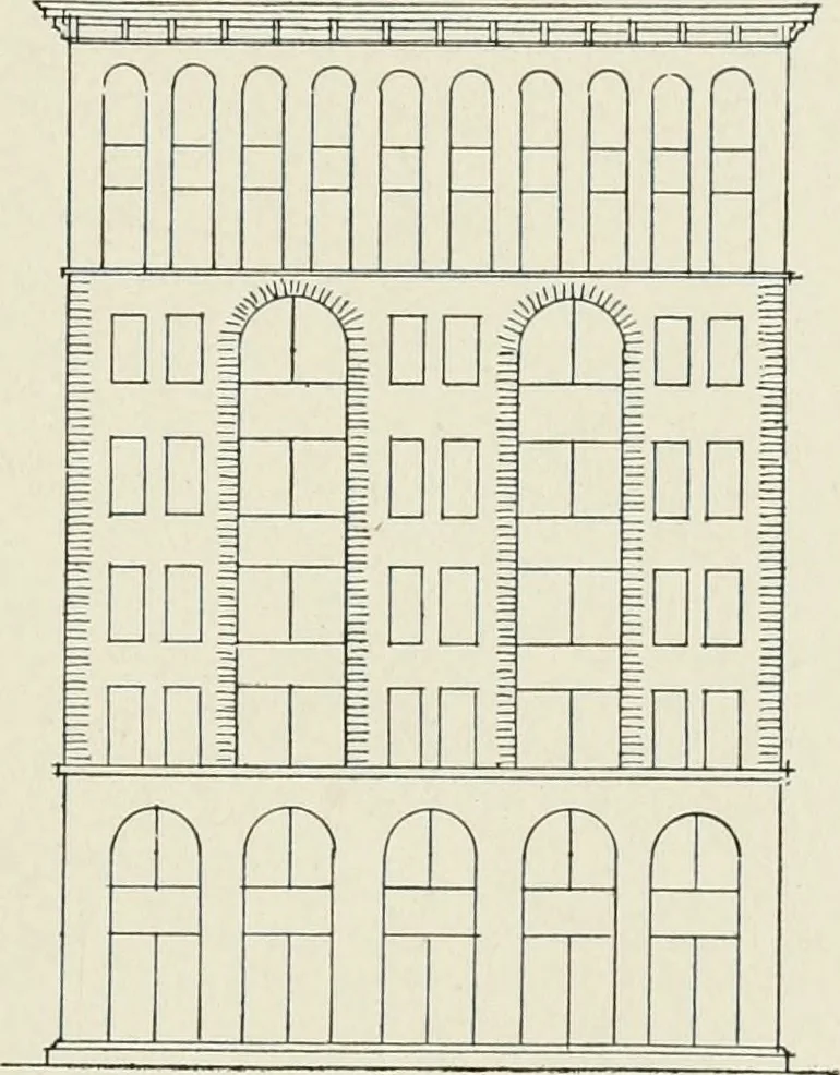 An illustration from Architectural composition : an attempt to order and phrase ideas which hitherto have been only felt by the instinctive taste of designers, 1908, leaf 130