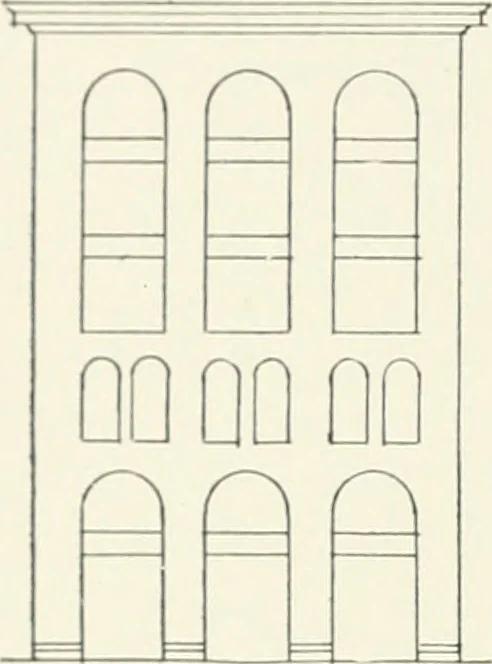 An illustration from Architectural composition : an attempt to order and phrase ideas which hitherto have been only felt by the instinctive taste of designers, 1908, leaf 143
