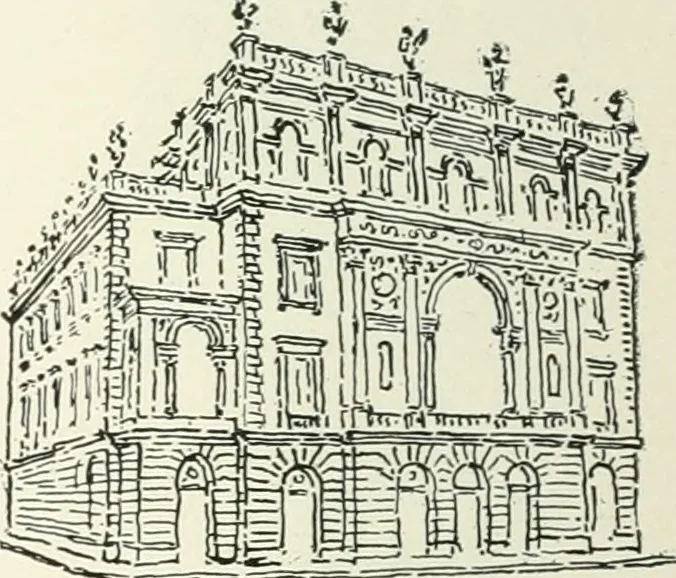 An illustration from Architectural composition : an attempt to order and phrase ideas which hitherto have been only felt by the instinctive taste of designers, 1908, leaf 235