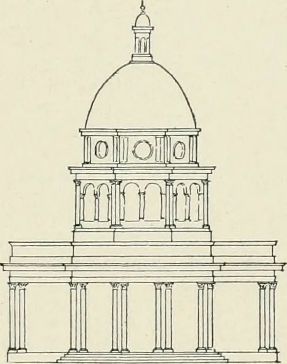An illustration from Architectural composition : an attempt to order and phrase ideas which hitherto have been only felt by the instinctive taste of designers, 1908, leaf 64