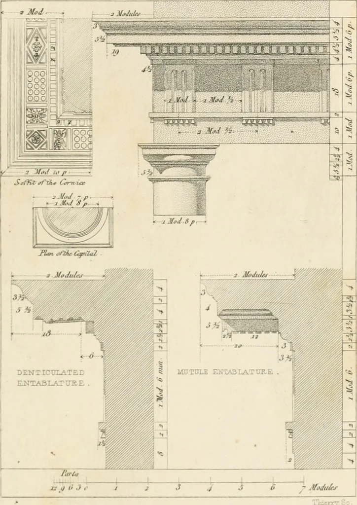 An illustration from The architectural director : being a guide to builders, draughtsman, students, workmen, in the study, design, and execution of architecture ..., 1848, leaf 176