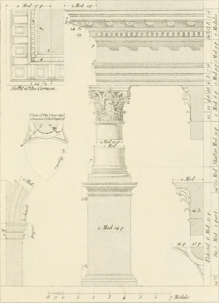 An illustration from The architectural director : being a guide to builders, draughtsman, students, workmen, in the study, design, and execution of architecture ..., 1848, leaf 224