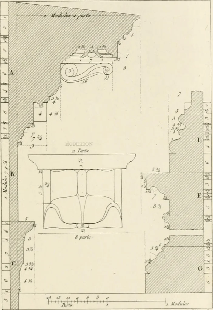 An illustration from The architectural director : being a guide to builders, draughtsman, students, workmen, in the study, design, and execution of architecture ..., 1848, leaf 226