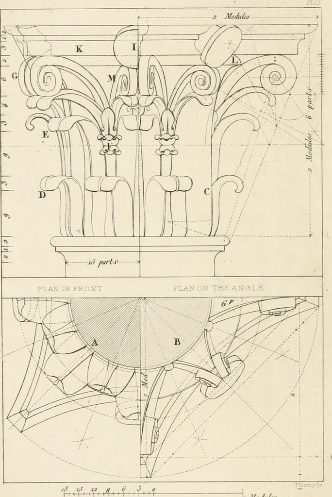 An illustration from The architectural director : being a guide to builders, draughtsman, students, workmen, in the study, design, and execution of architecture ..., 1848, leaf 229