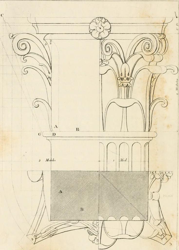 An illustration from The architectural director : being a guide to builders, draughtsman, students, workmen, in the study, design, and execution of architecture ..., 1848, leaf 233