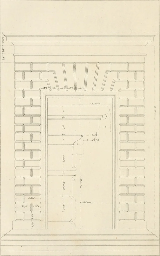 An illustration from The architectural director : being a guide to builders, draughtsman, students, workmen, in the study, design, and execution of architecture ..., 1848, leaf 319