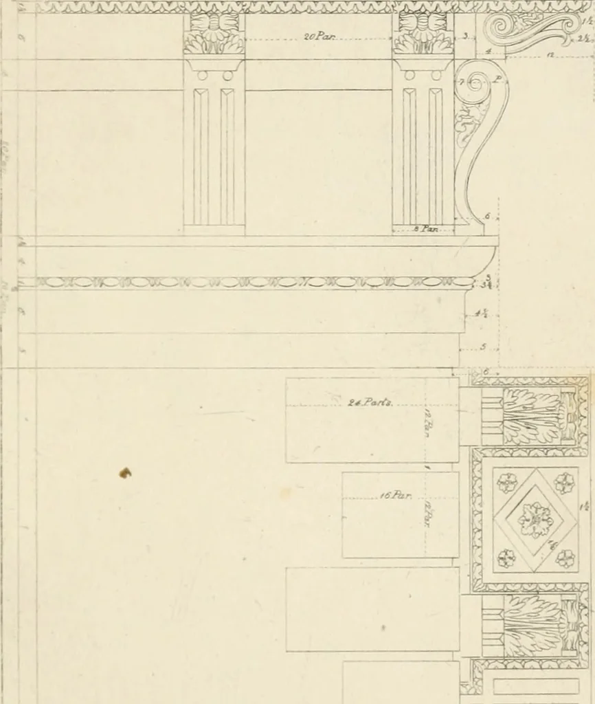 An illustration from The architectural director : being a guide to builders, draughtsman, students, workmen, in the study, design, and execution of architecture ..., 1848, leaf 350