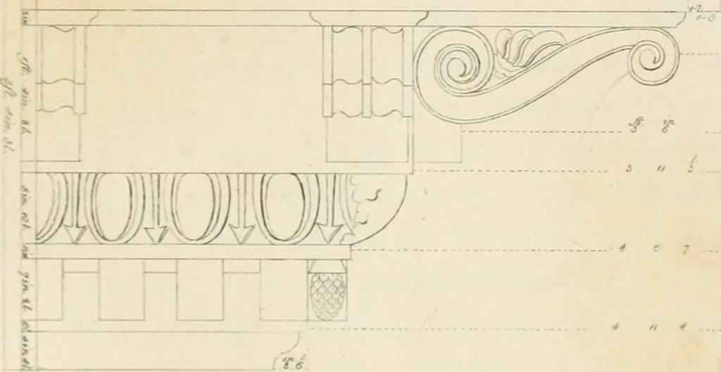 An illustration from The architectural director : being a guide to builders, draughtsman, students, workmen, in the study, design, and execution of architecture ..., 1848, leaf 352