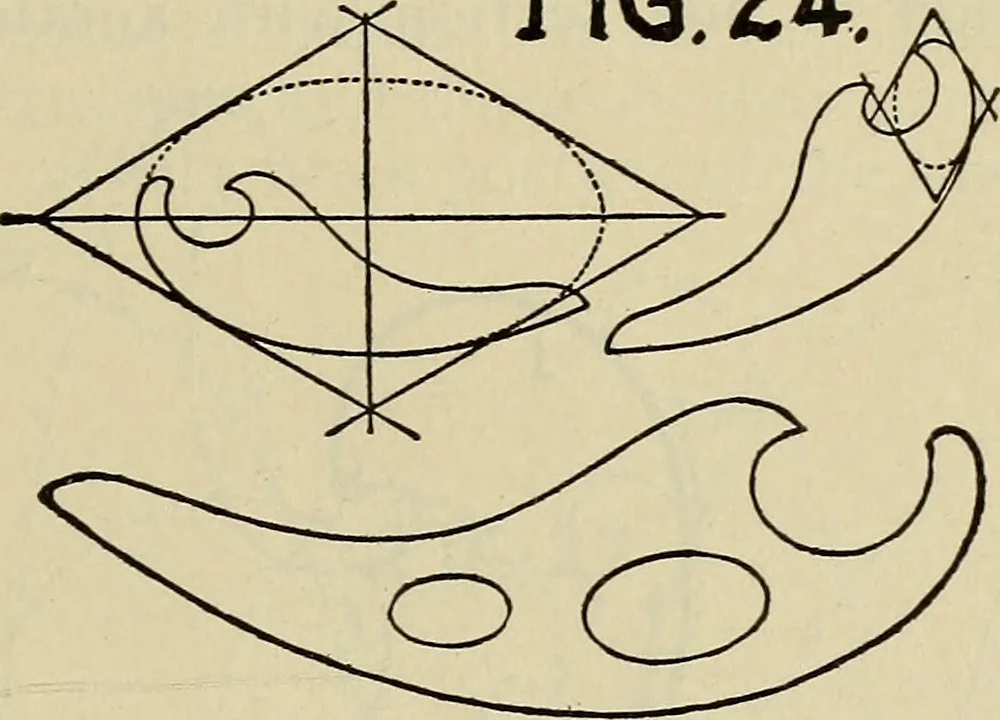 An illustration from Architectural drawing : a textbook that combines the parctical instructions and examples that the student needs, with the suggestive programs, supplementary problems, etc, required by the teacher, written by an architect of wide experience who has also taught the subject for years at Teachers' College, Columbia University, and Mechanics' Institute, New York, 1920, leaf 36