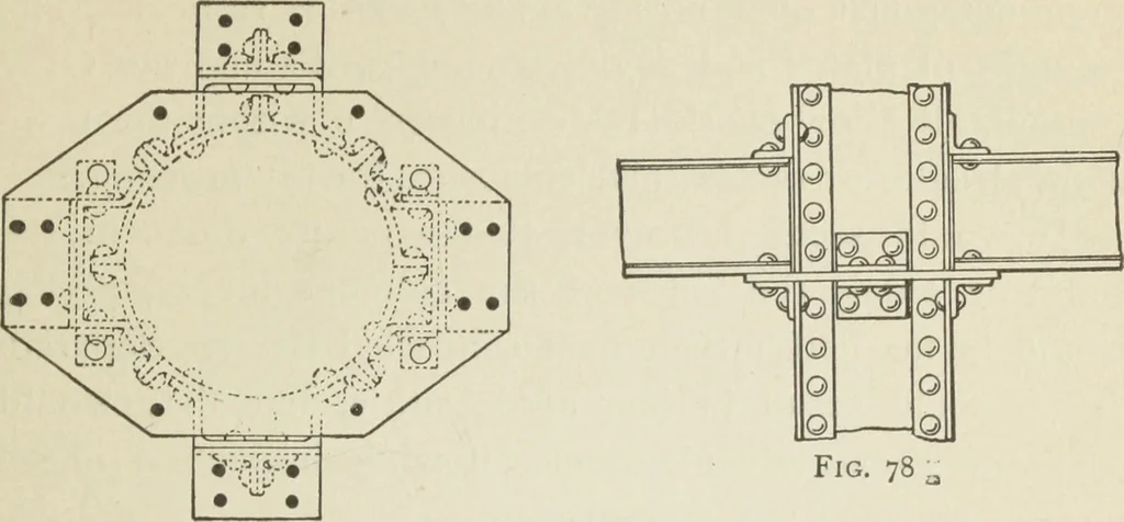 An illustration from Architectural engineering. With special reference to high building construction, including many examples of Chicago office buildings, 1895, leaf 148