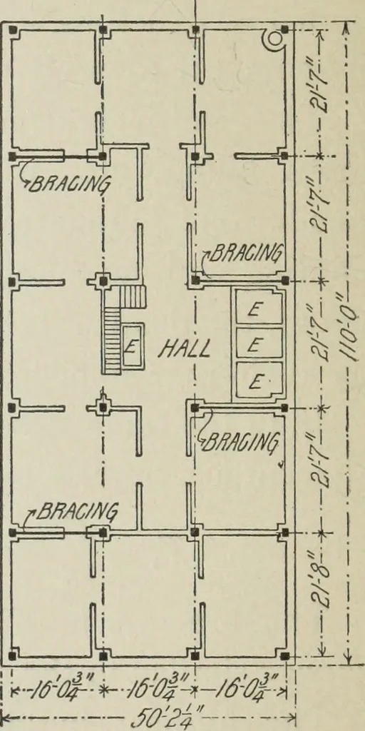 An illustration from Architectural engineering. With special reference to high building construction, including many examples of Chicago office buildings, 1895, leaf 163