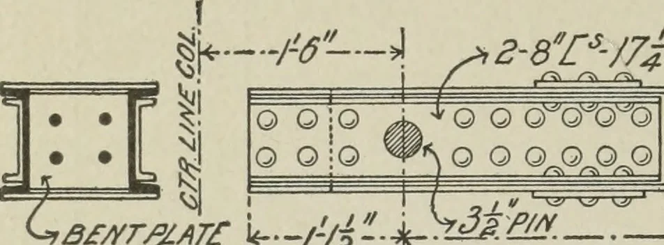 An illustration from Architectural engineering. With special reference to high building construction, including many examples of Chicago office buildings, 1895, leaf 165