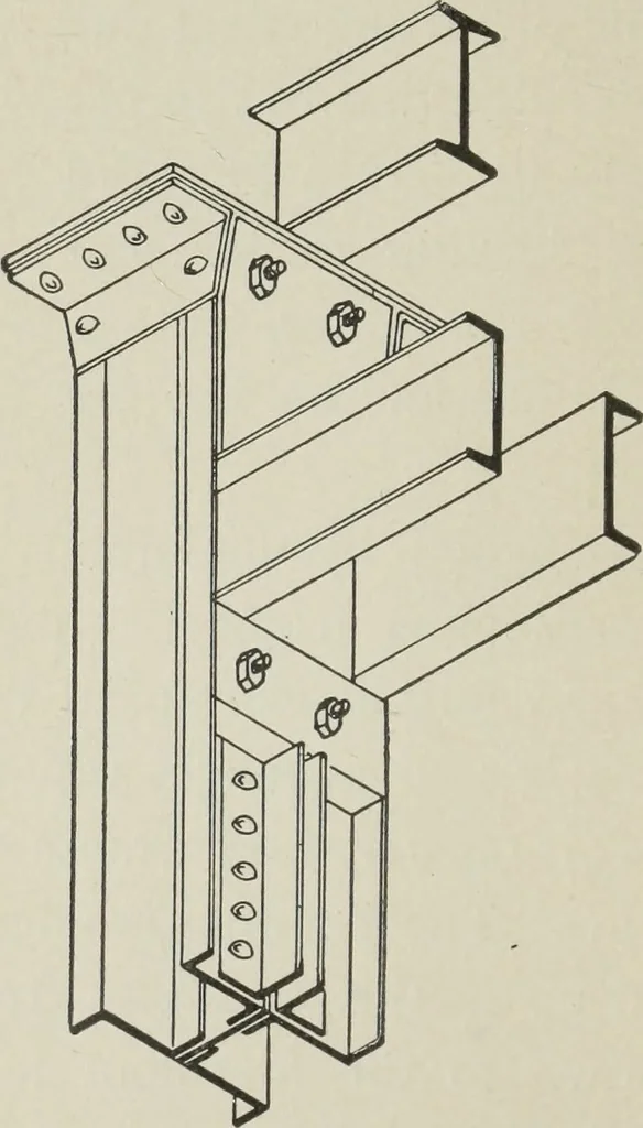 An illustration from Architectural engineering. With special reference to high building construction, including many examples of Chicago office buildings, 1895, leaf 165