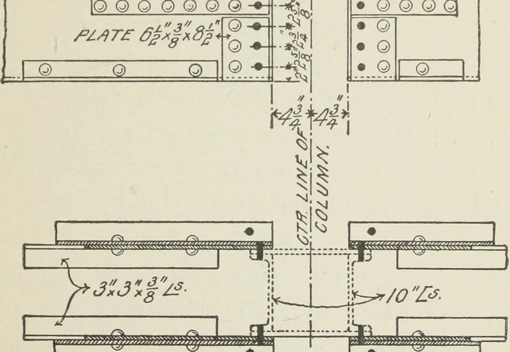 An illustration from Architectural engineering. With special reference to high building construction, including many examples of Chicago office buildings, 1895, leaf 174