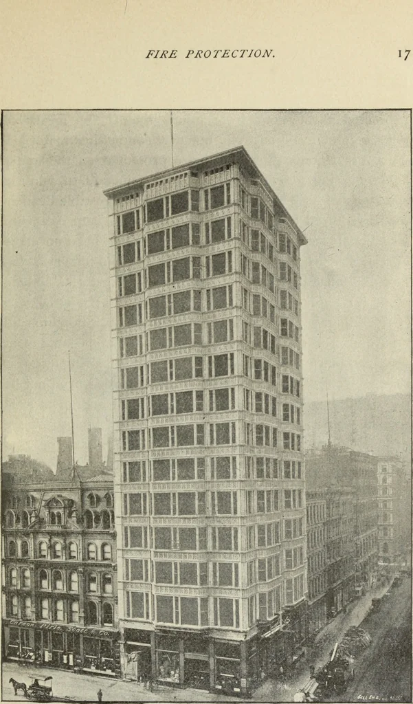 An illustration from Architectural engineering. With special reference to high building construction, including many examples of Chicago office buildings, 1895, leaf 36