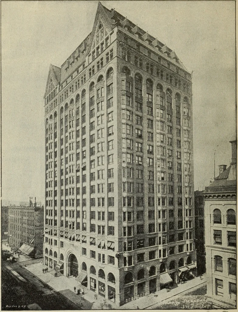 An illustration from Architectural engineering. With special reference to high building construction, including many examples of Chicago office buildings, 1895, leaf 53