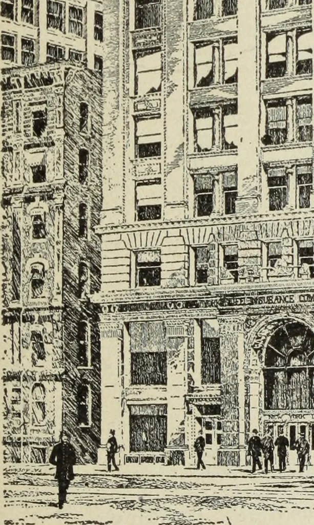 An illustration from Architectural engineering. With special reference to high building construction, including many examples of Chicago office buildings, 1895, leaf 54