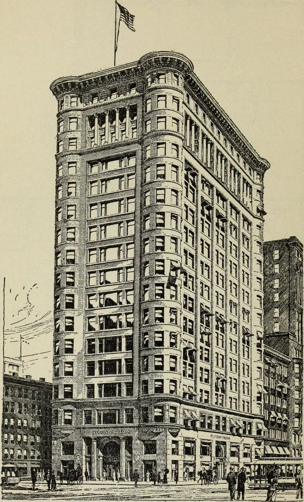 An illustration from Architectural engineering. With special reference to high building construction, including many examples of Chicago office buildings, 1895, leaf 61