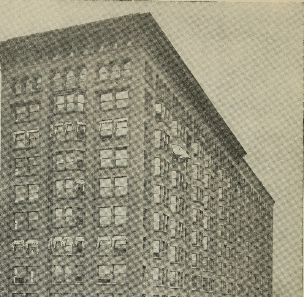 An illustration from Architectural engineering. With special reference to high building construction, including many examples of Chicago office buildings, 1895, leaf 9