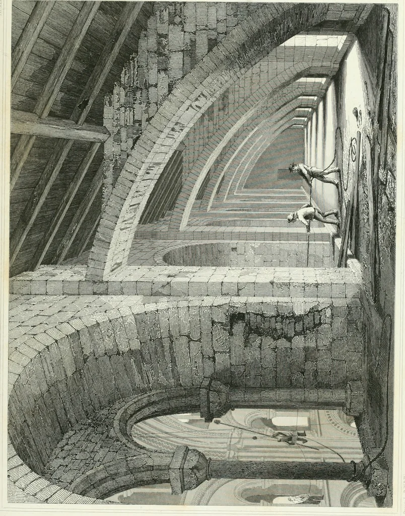 An illustration from Architectural illustrations and description of the cathedral church at Durham, 1843, leaf 156