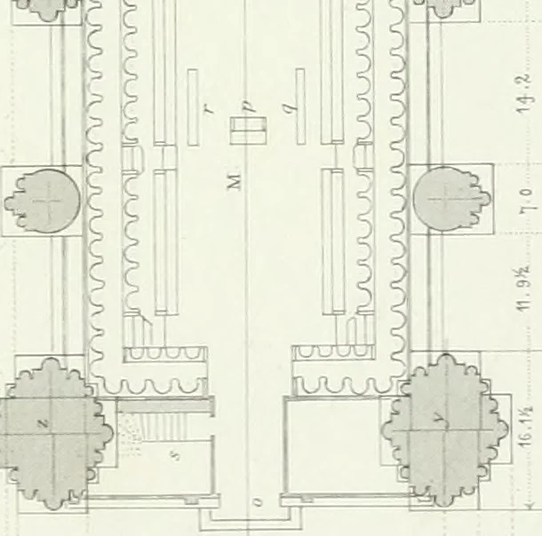 An illustration from Architectural illustrations and description of the cathedral church at Durham, 1843, leaf 80