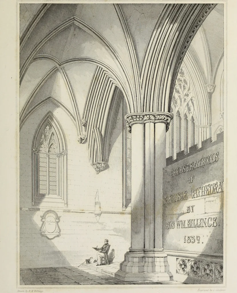 An illustration from Architectural illustrations, history and description of Carlisle cathedral, 1840, leaf 106