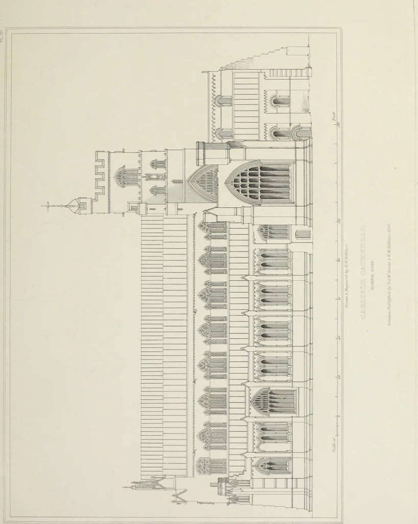 An illustration from Architectural illustrations, history and description of Carlisle cathedral, 1840, leaf 110