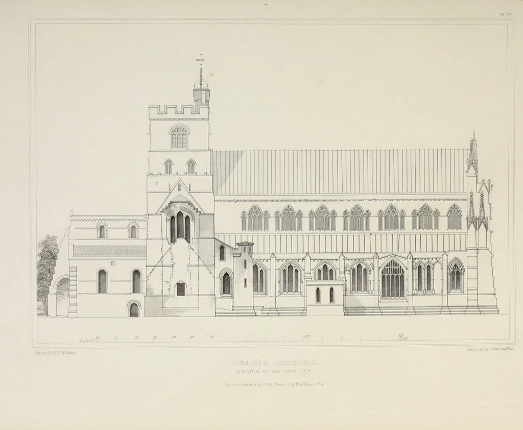 An illustration from Architectural illustrations, history and description of Carlisle cathedral, 1840, leaf 112