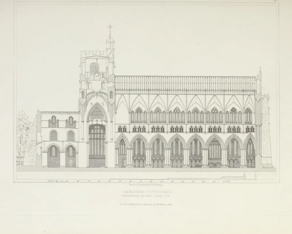 An illustration from Architectural illustrations, history and description of Carlisle cathedral, 1840, leaf 114